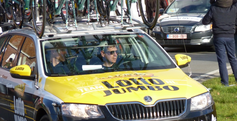 Steven Kruijswijk start in de 20ste etappe van de Giro